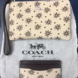 Coach Clutch and Mini Card/ID Holder